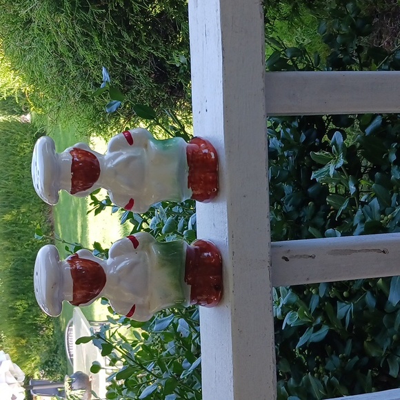 VINTAGE Large Chefs Salt & Pepper Shakers - Picture 8 of 9